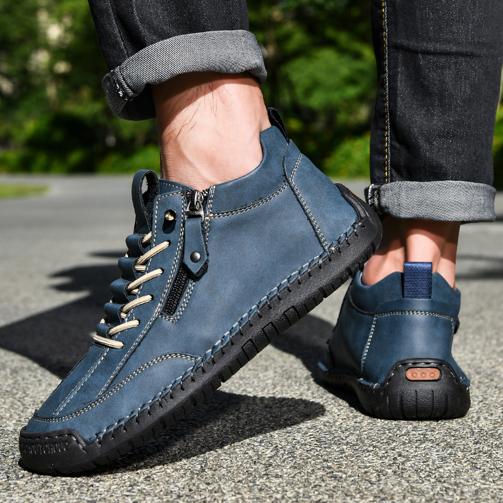 Christian | Nubuck Leather Shoes with Zipper