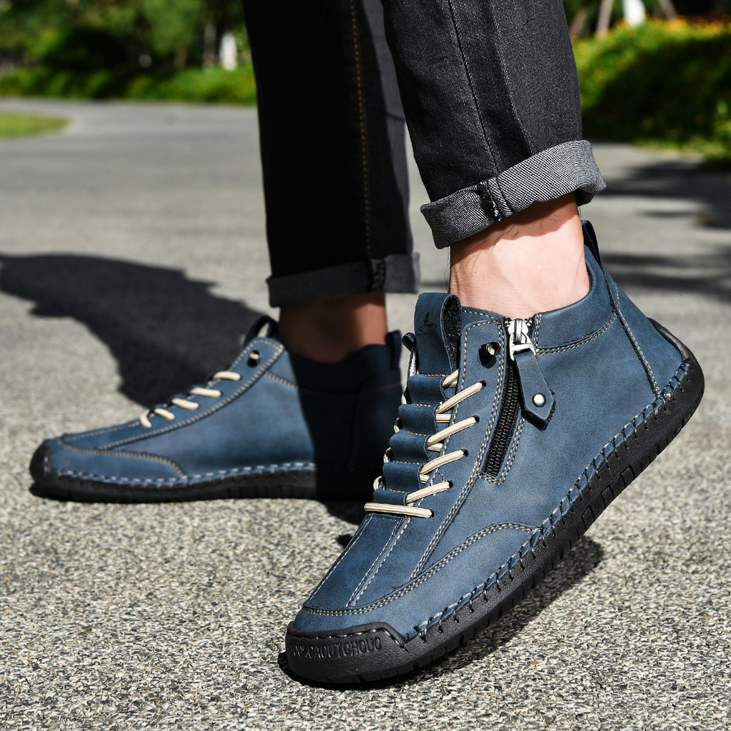 Christian | Nubuck Leather Shoes with Zipper