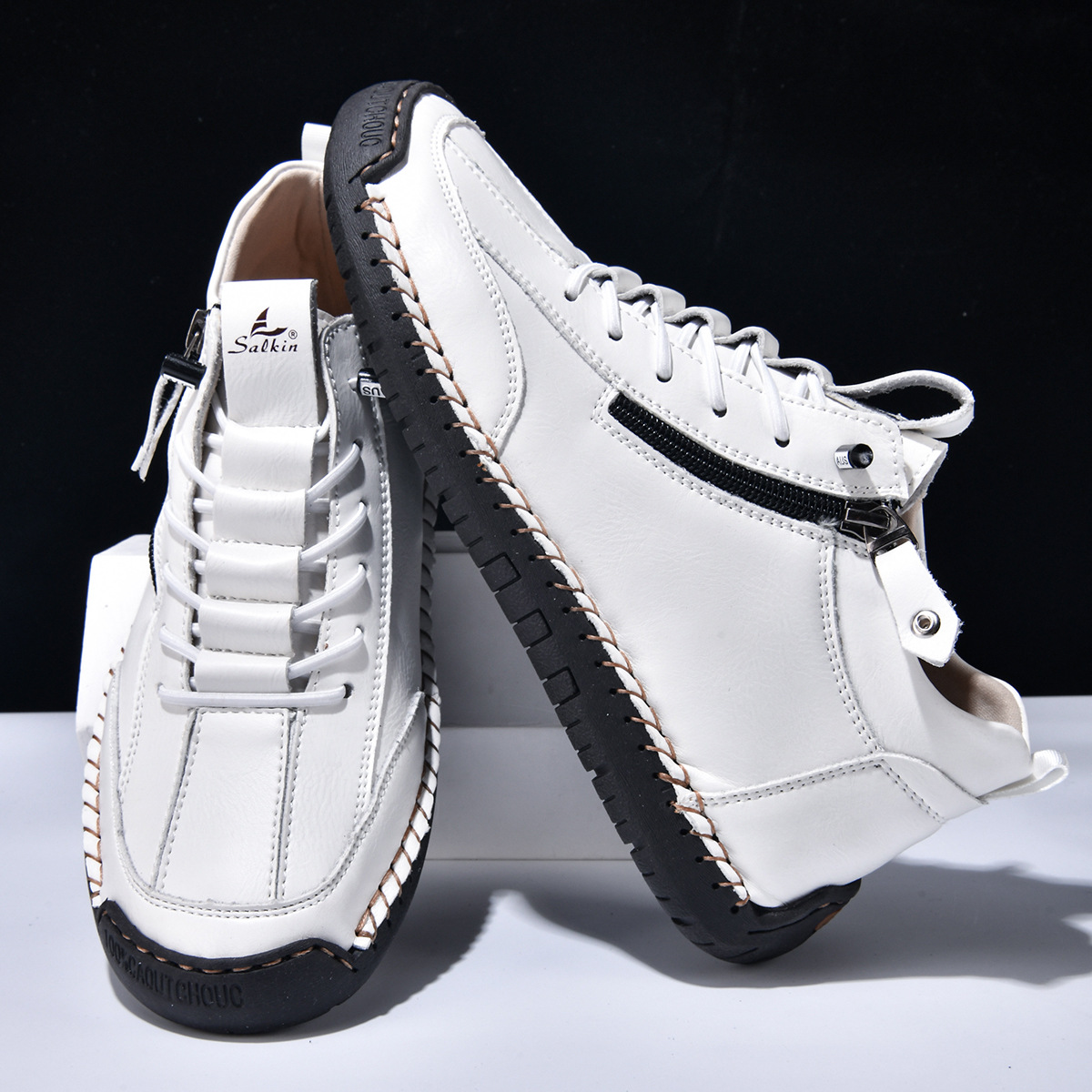 Christian | Nubuck Leather Shoes with Zipper