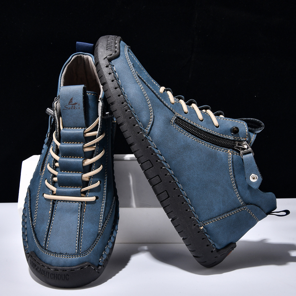 Christian | Nubuck Leather Shoes with Zipper
