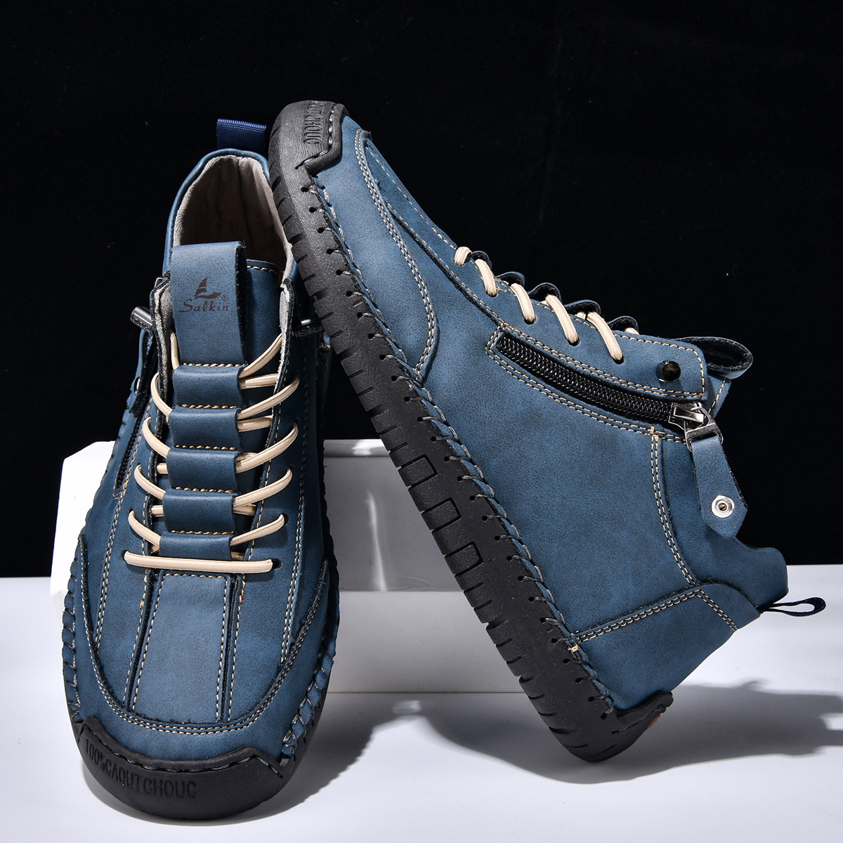 Christian | Nubuck Leather Shoes with Zipper