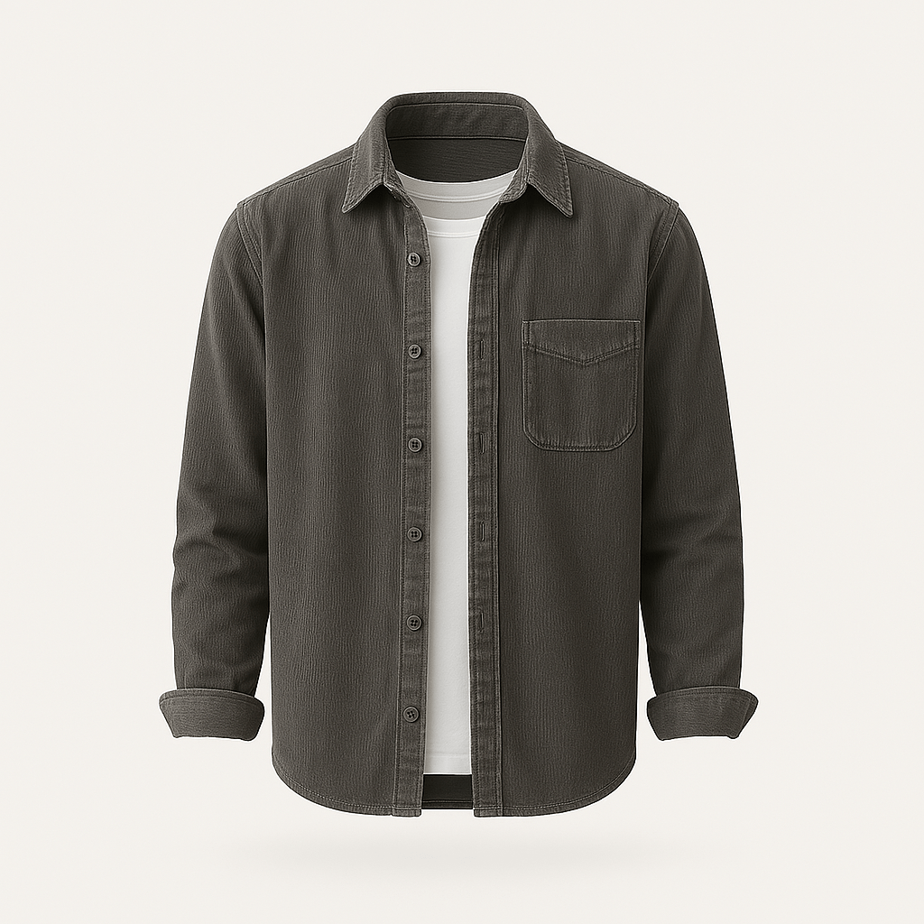 Hamdun – Corduroy Shirt with Buttons