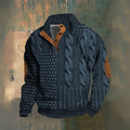 Gwydion | Patchwork Knit Sweater
