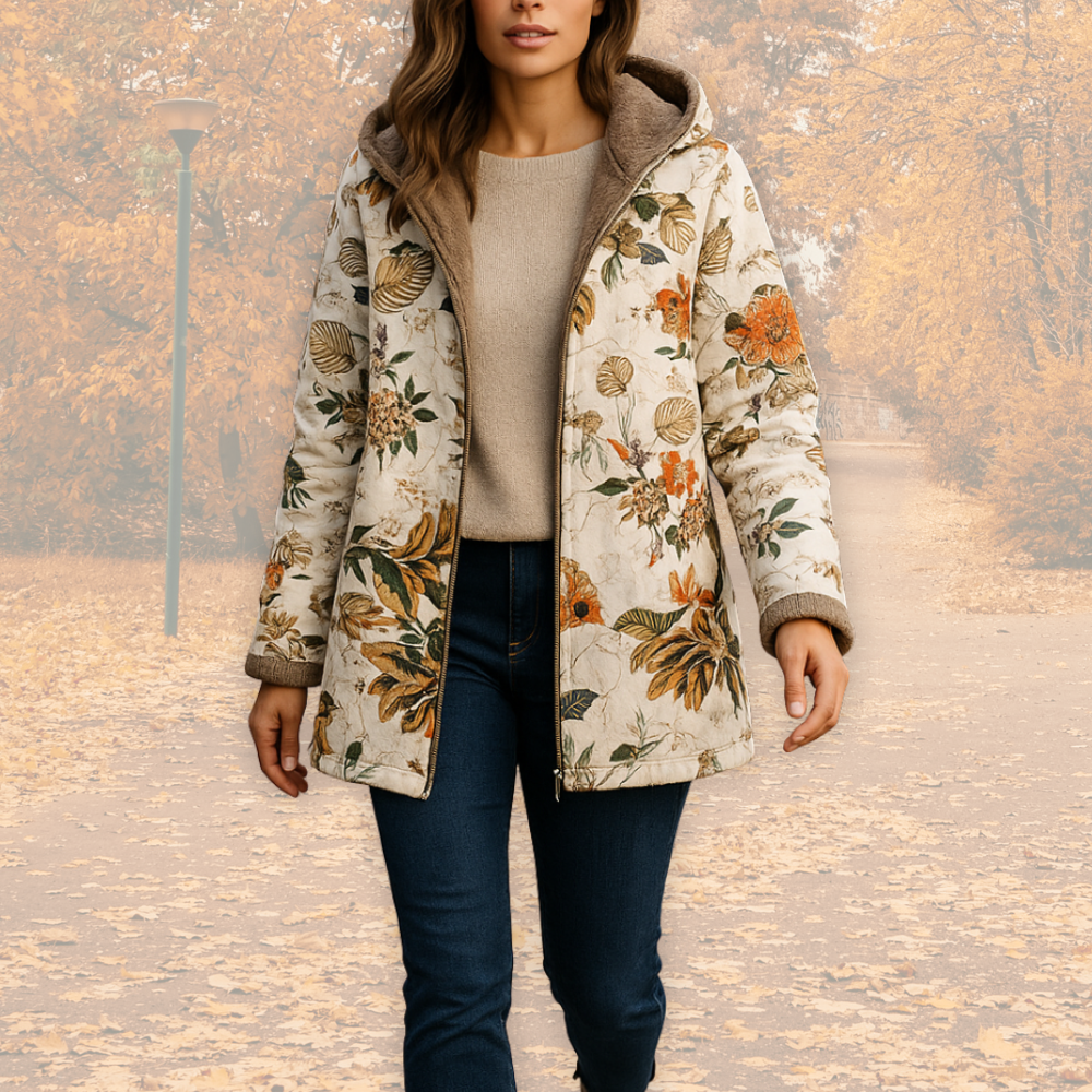 Kamelia | Warm Fleece-Lined Winter Jacket – Comfortable & Weatherproof