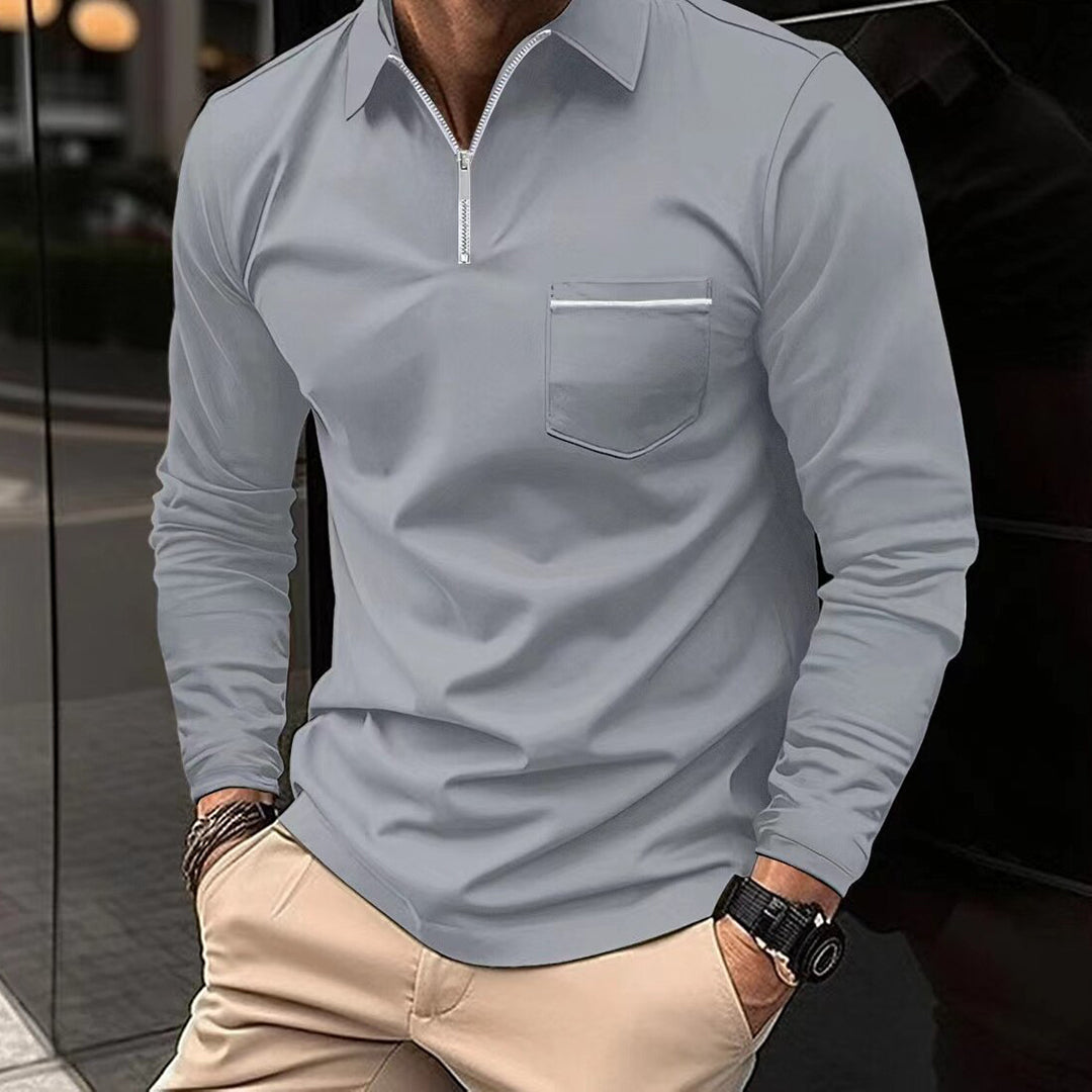 Formgefühl Men's Long Sleeve Polo Shirt