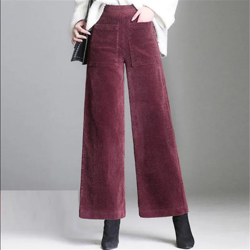 Velvet Bell Bottoms – Women's Chic Style