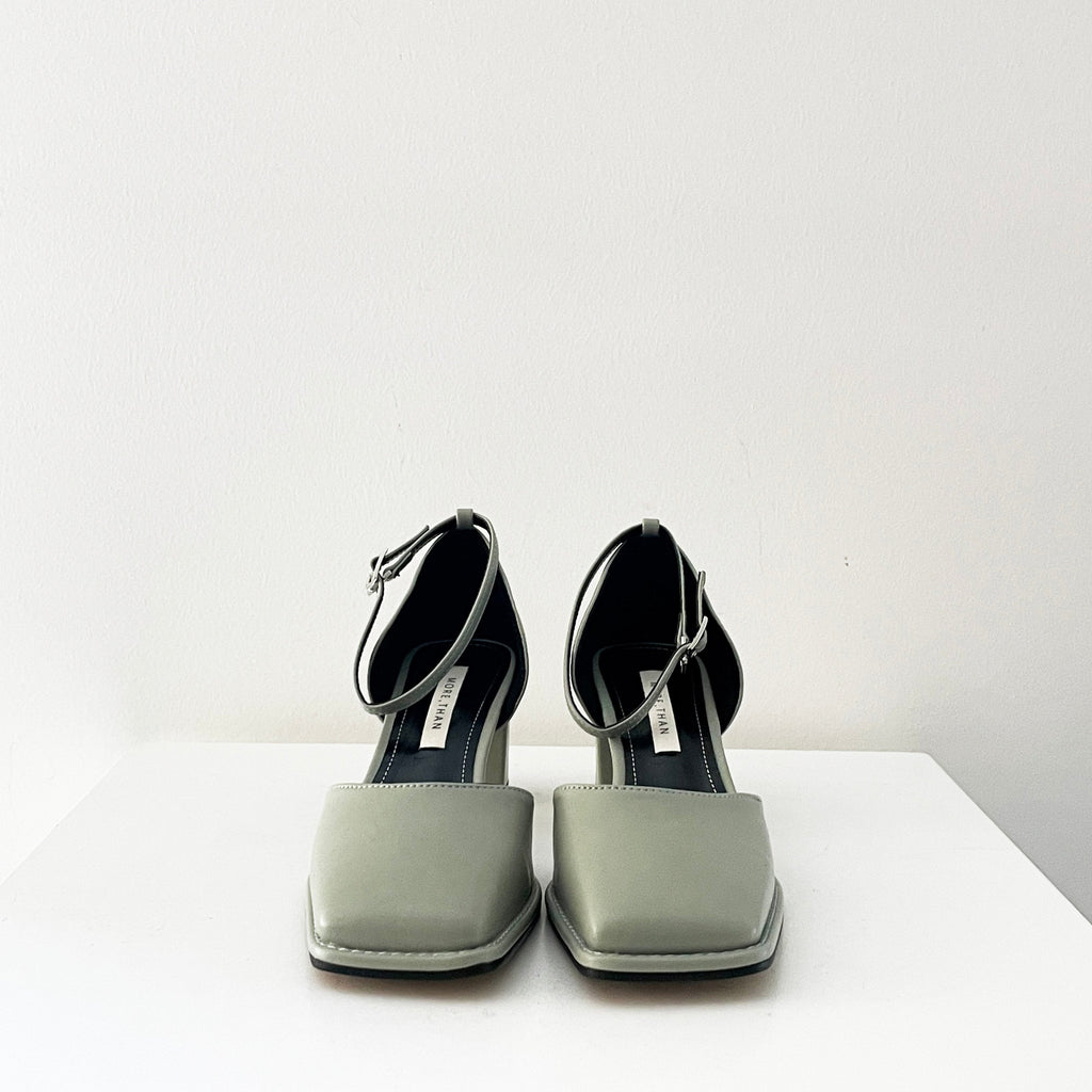 Quadratic Mary Jane Mid Heels