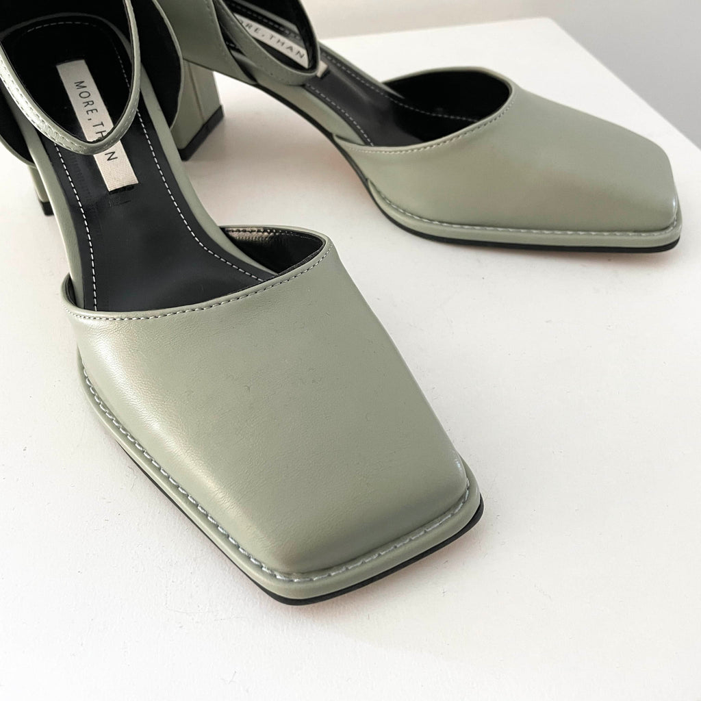 Quadratic Mary Jane Mid Heels
