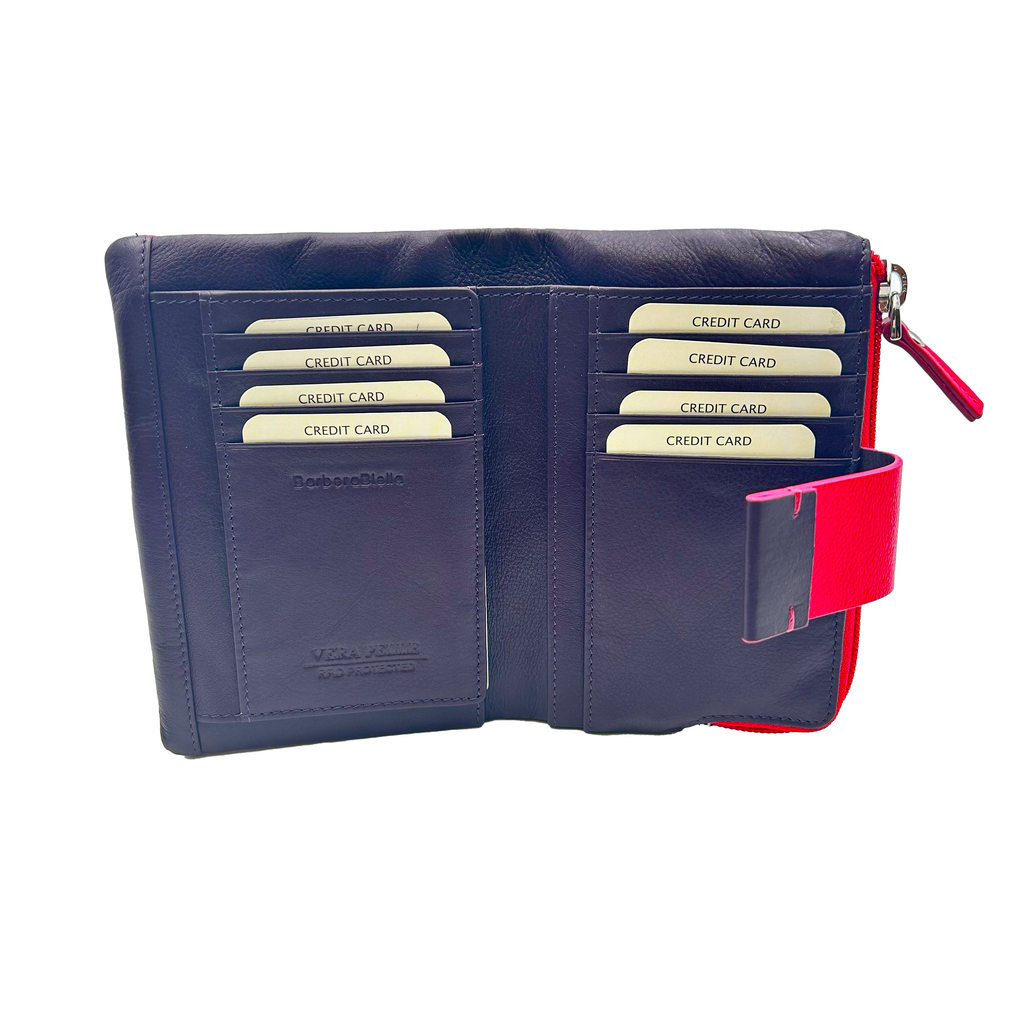 6046 Women's Wallet Red/Blue