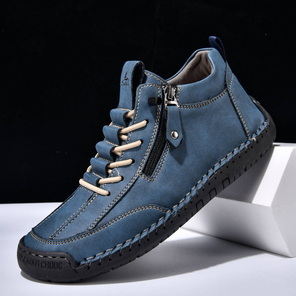 Christian | Nubuck Leather Shoes with Zipper