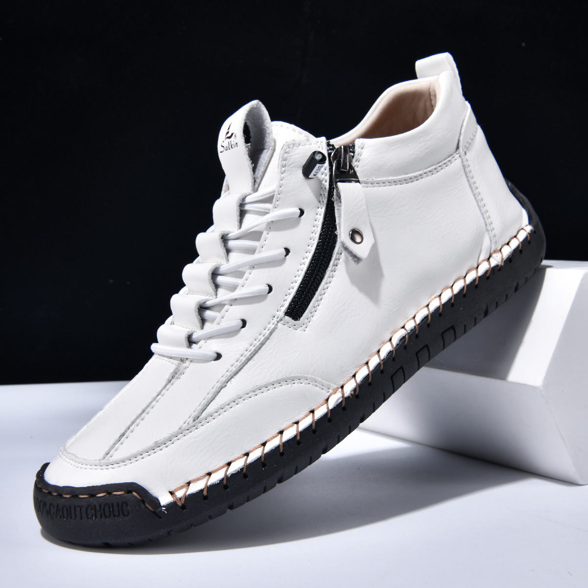 Christian | Nubuck Leather Shoes with Zipper