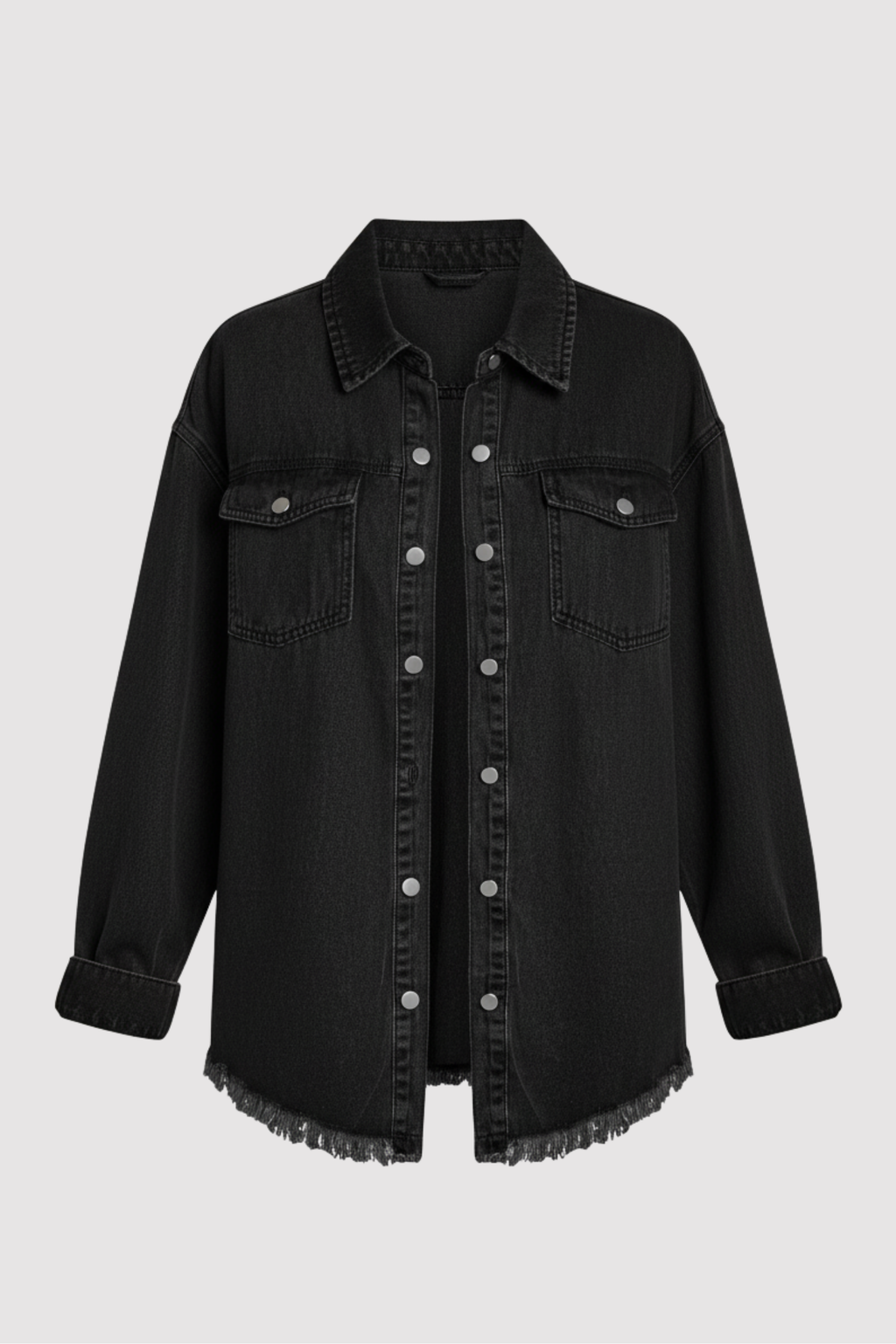 Jolien – Long Sleeve Denim Jacket with Pockets