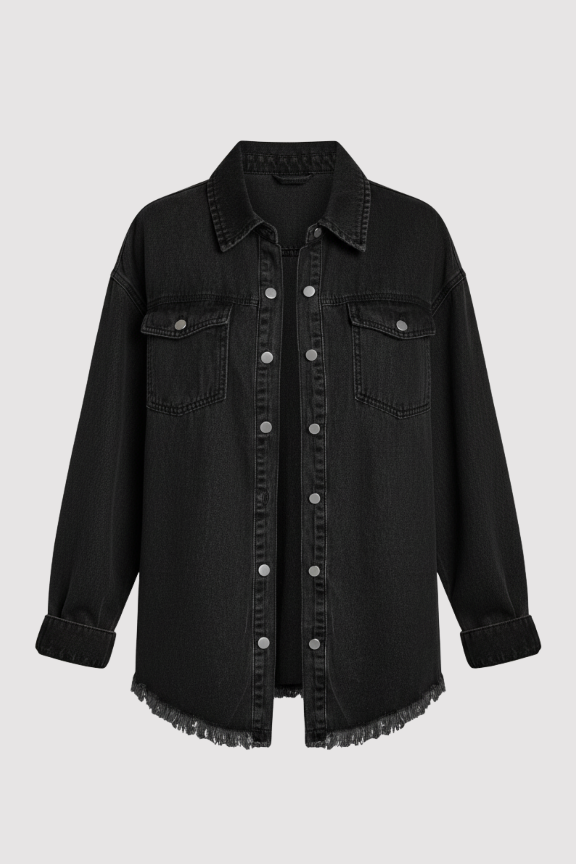 Jolien – Long Sleeve Denim Jacket with Pockets