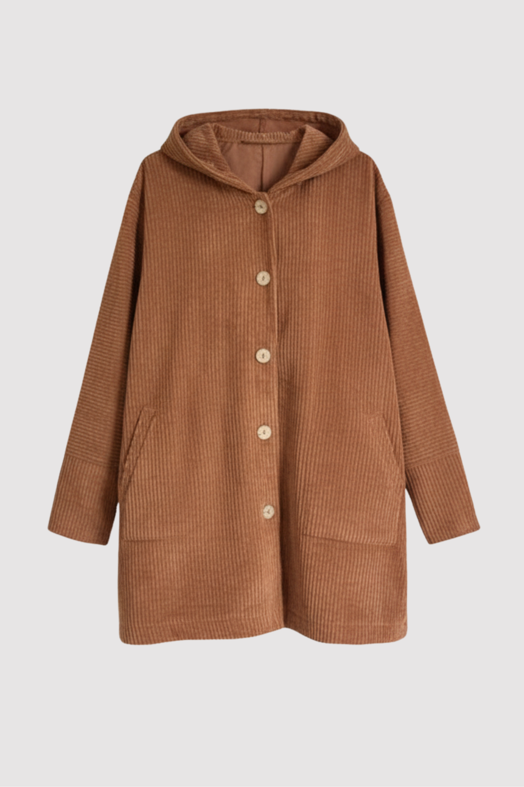 Casual Corduroy Hoodie for Fall