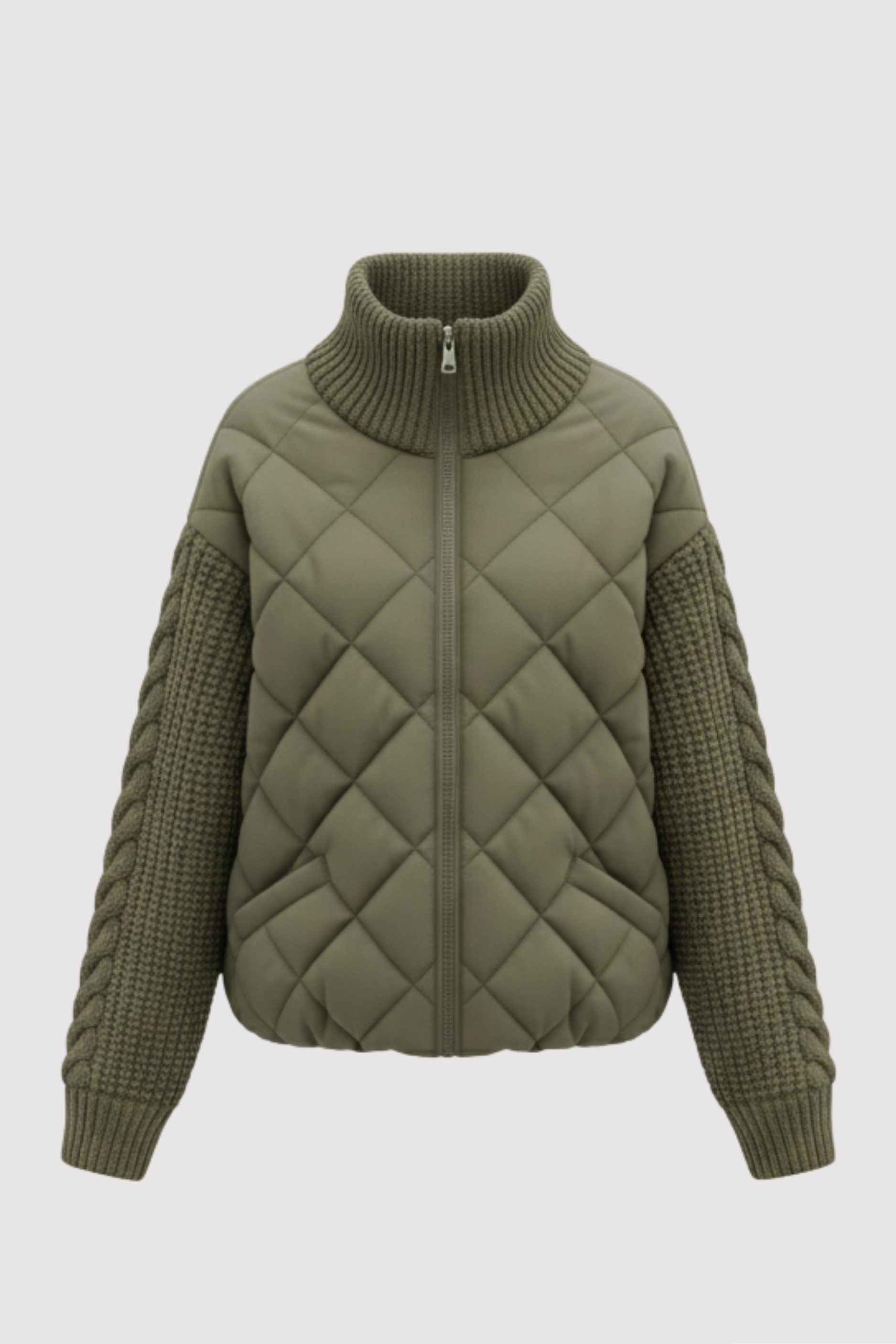 Women's Cardigan – Patchwork Design, Casual & Comfortable