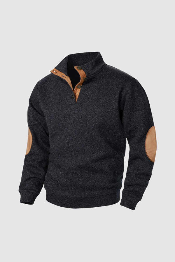 René | Sweater with Suede Details