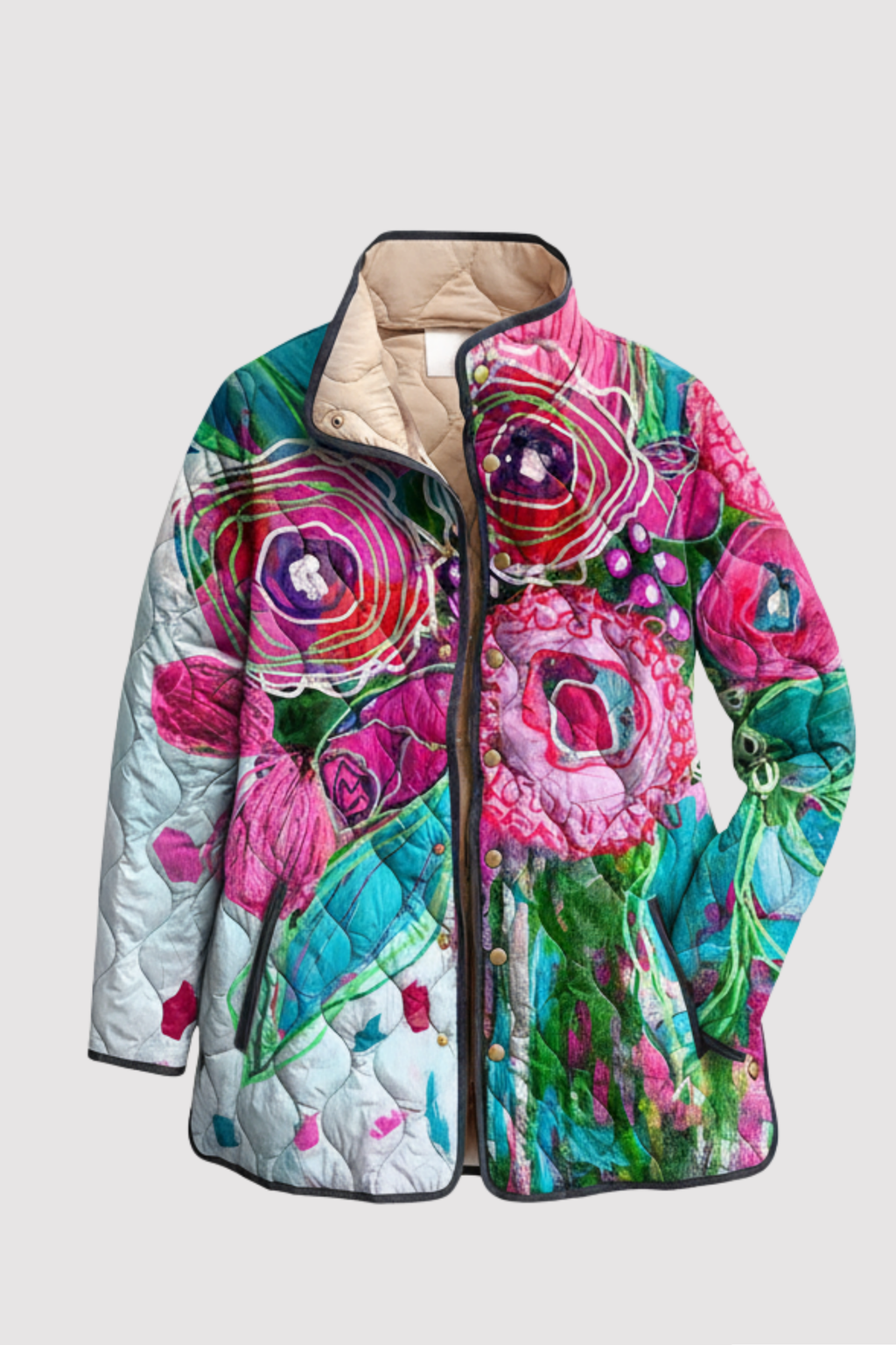 Elegant - Floral Jacket for Everyday Wear