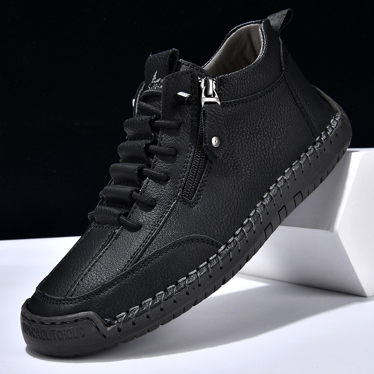 Christian | Nubuck Leather Shoes with Zipper