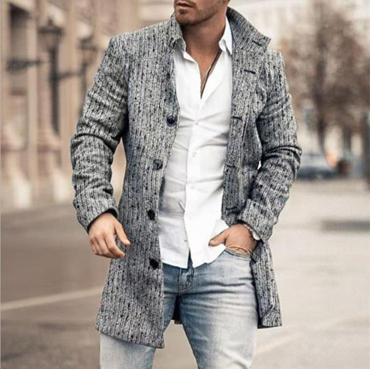 Franck | Long-Sleeve Jacket with Buttons and Tartan Pattern