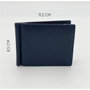 Men's Nappa Leather Wallet with Underwire Blue 579