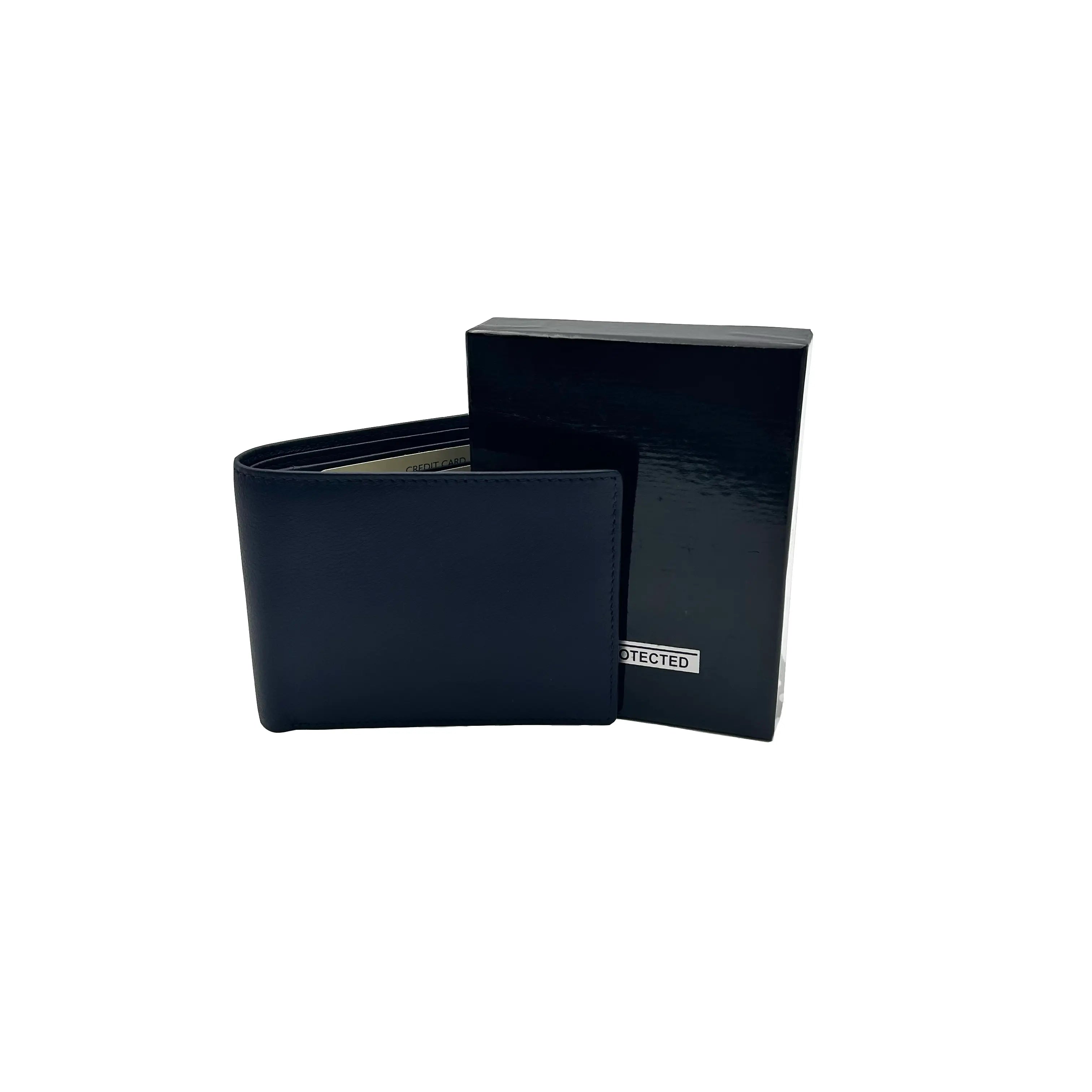 Men's Small Wallet with All Cards 596/2 Blue