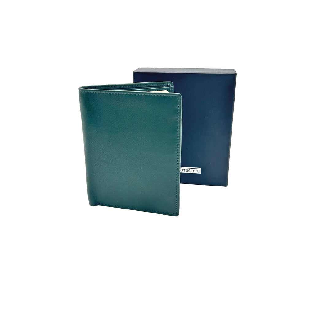 Small Vertical Wallet Nappa Green 8103
