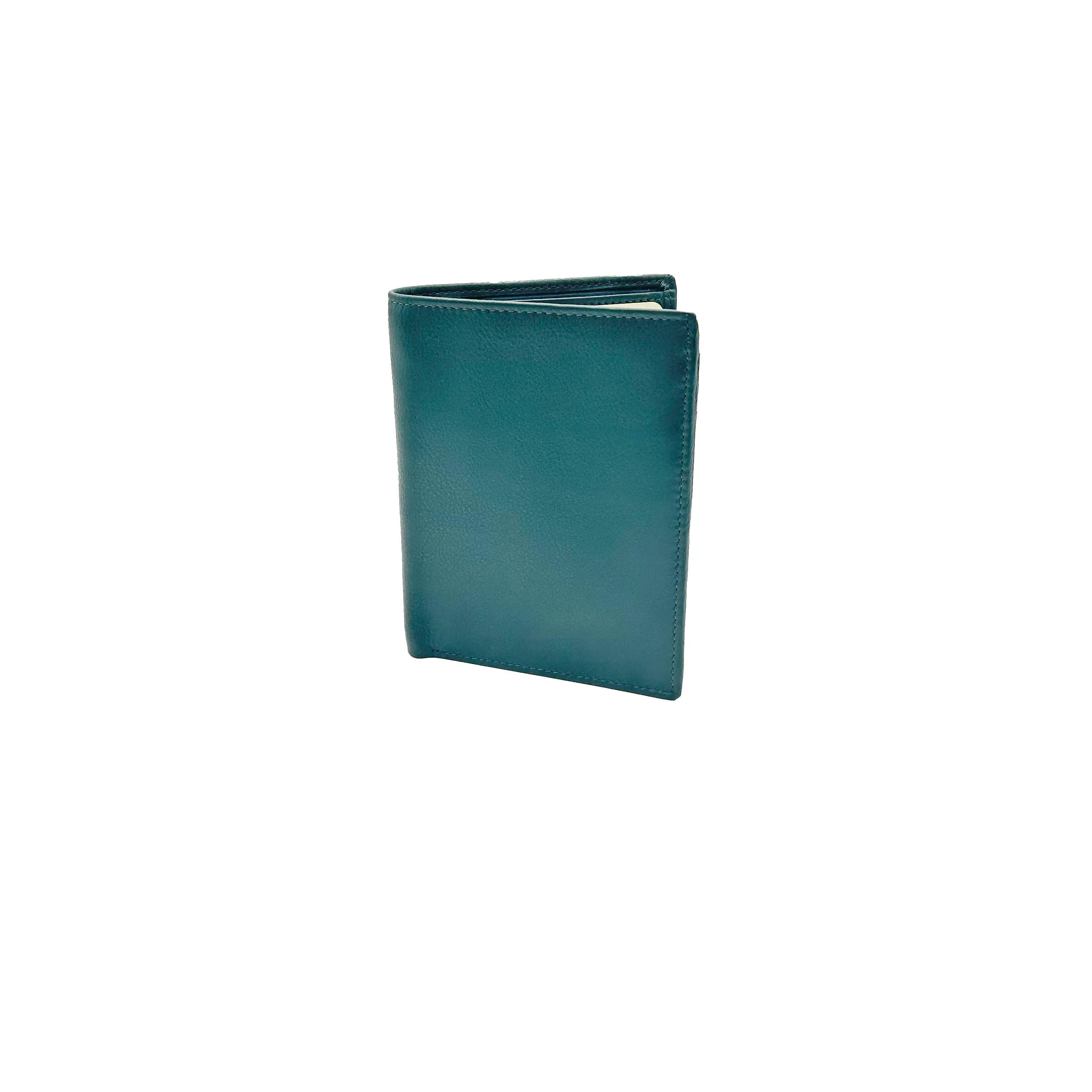 Small Vertical Wallet Nappa Green 8103