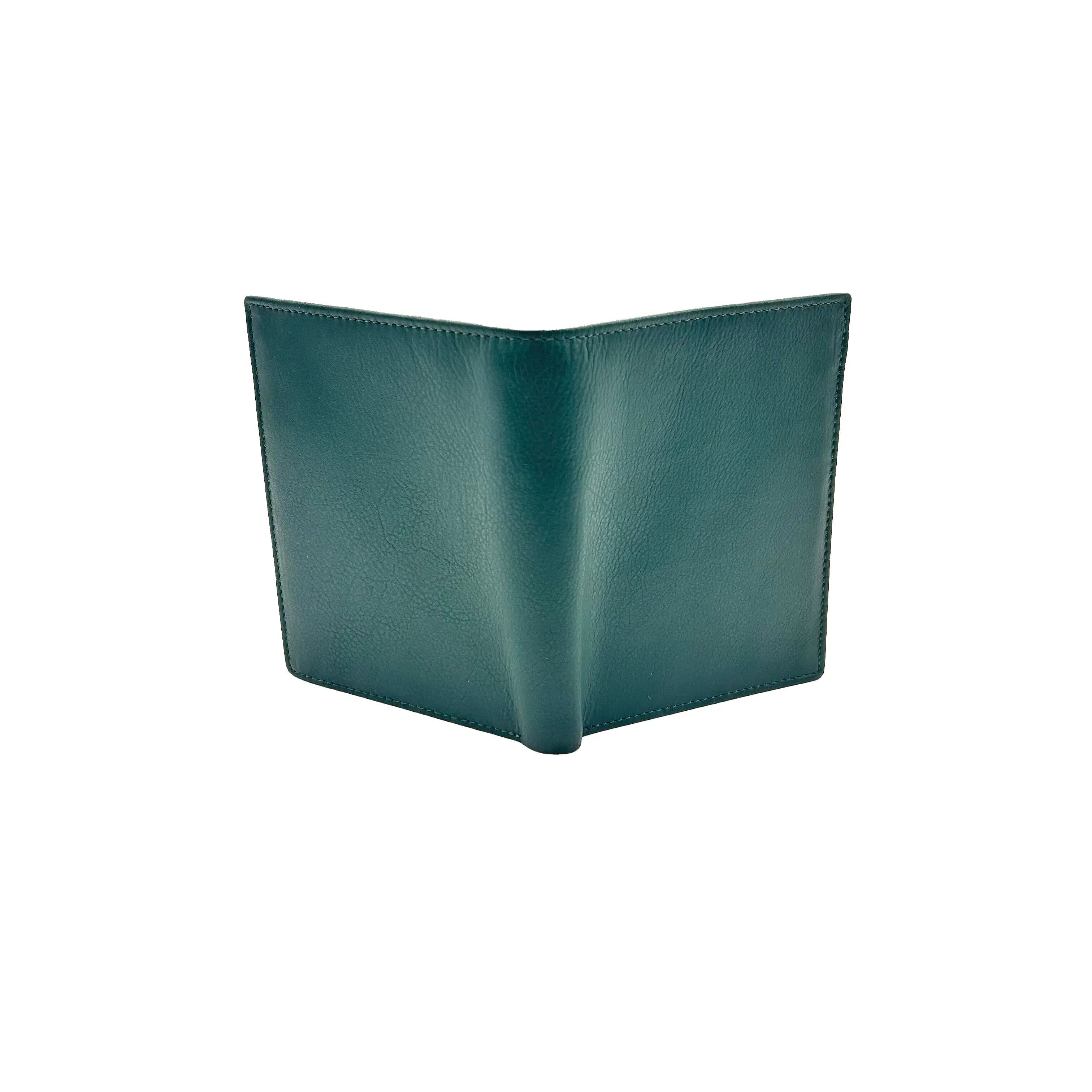 Small Vertical Wallet Nappa Green 8103