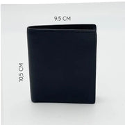 Small Vertical Wallet Made of Black Nappa Leather 8103
