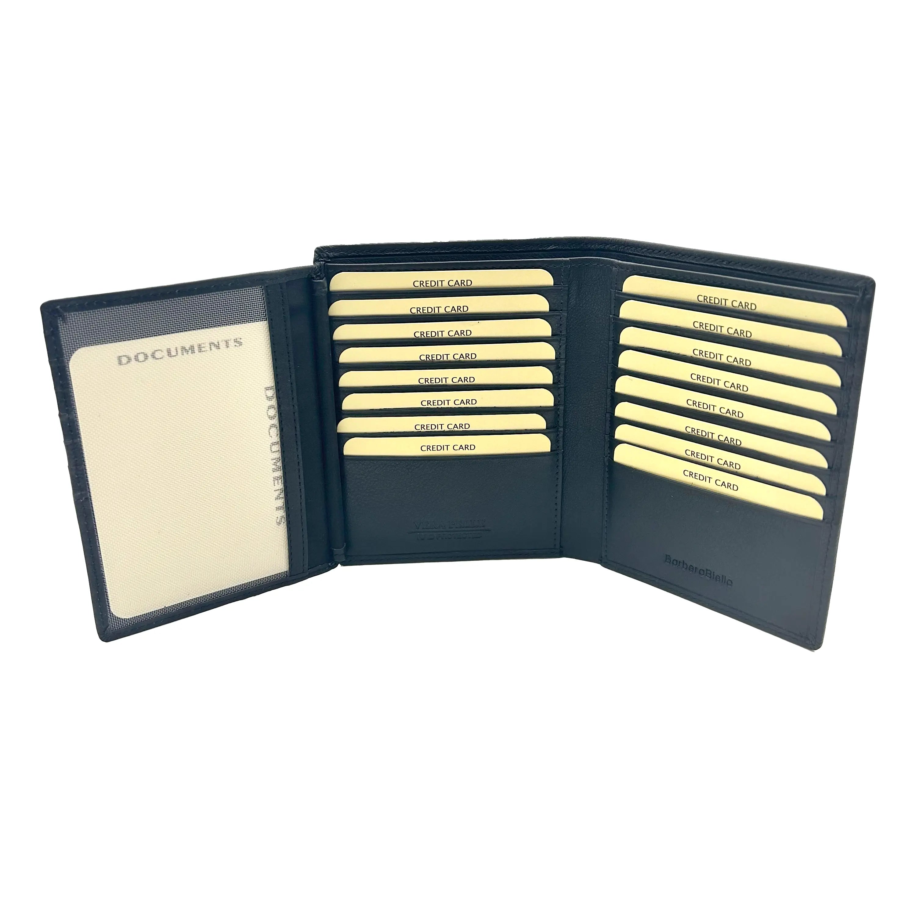 Large Black Vertical All-Cards Wallet