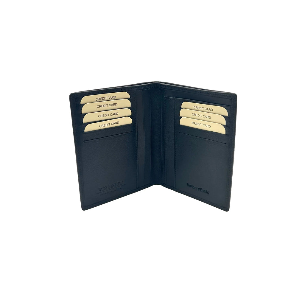 Classic Size Vertical All Card Wallet Black