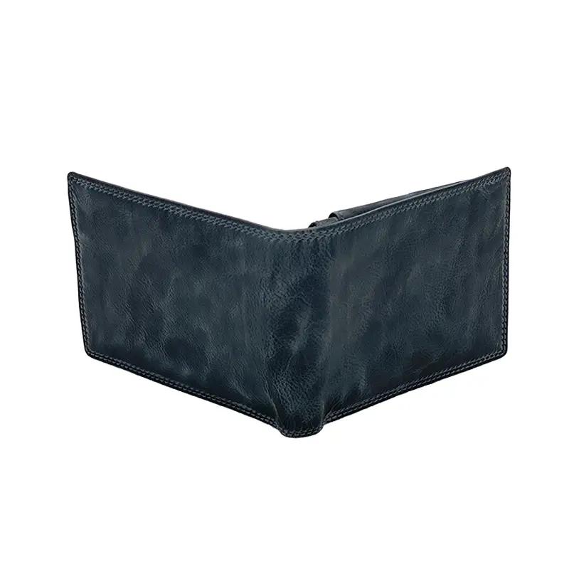 Hazz Gray Stone Wax Classic Wallet with Coin Pocket