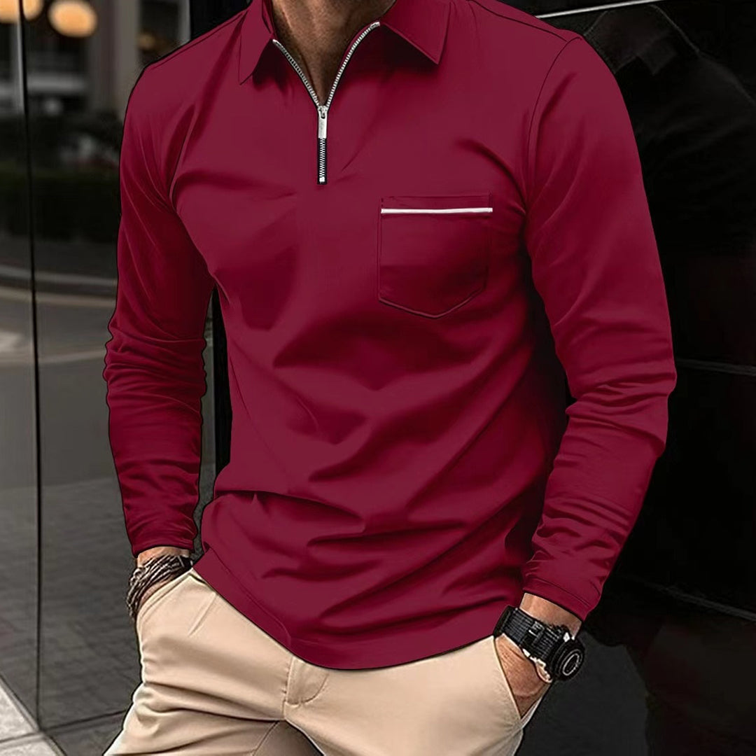 Formgefühl Men's Long Sleeve Polo Shirt