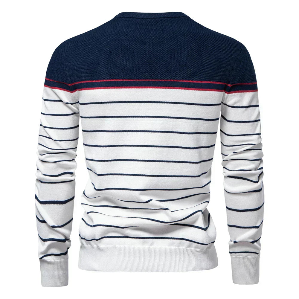 BOSSHARD | Men's Sweater with Stripe Pattern