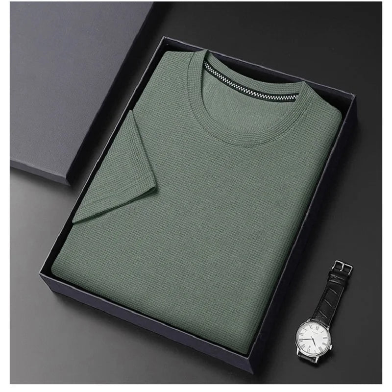 Waffle Look Men's Polo Shirt