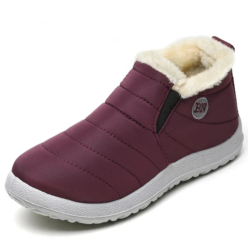 Men's Winter Boots – Waterproof Slip-On Ankle Boots with Warm Lining