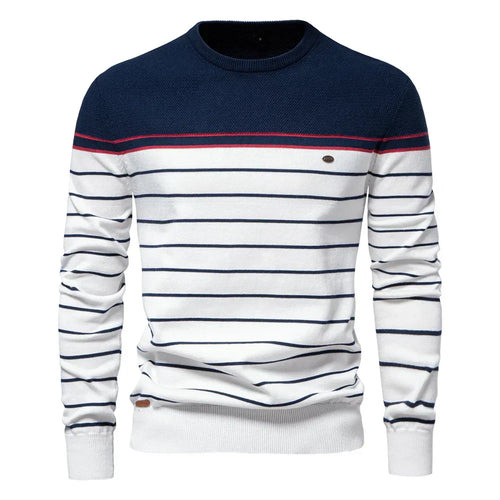BOSSHARD | Men's Sweater with Stripe Pattern