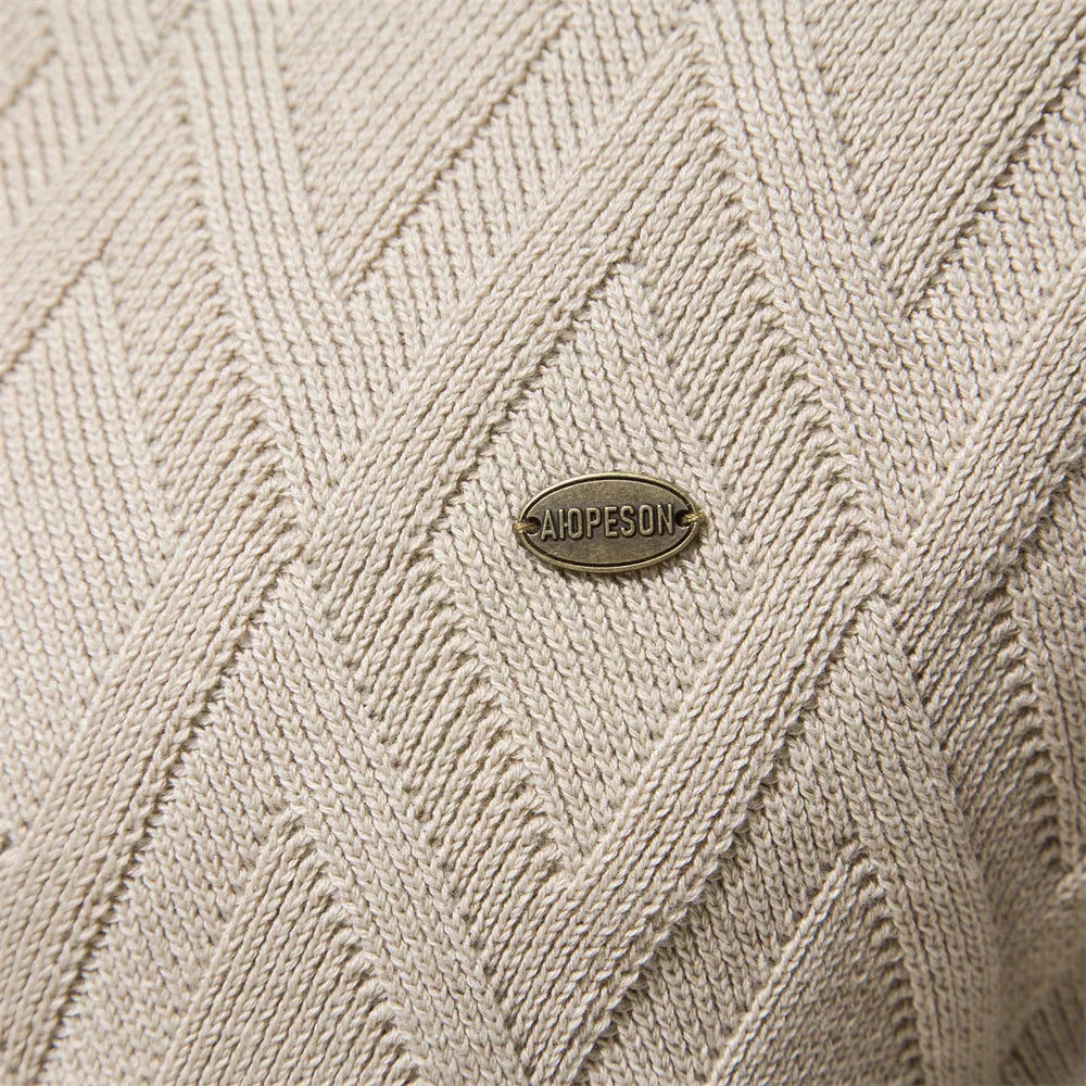 BOSSHARD | Men's Sweater with Check Pattern