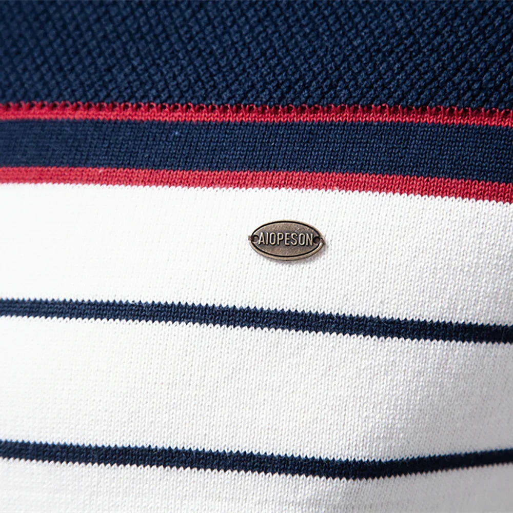 BOSSHARD | Men's Sweater with Stripe Pattern
