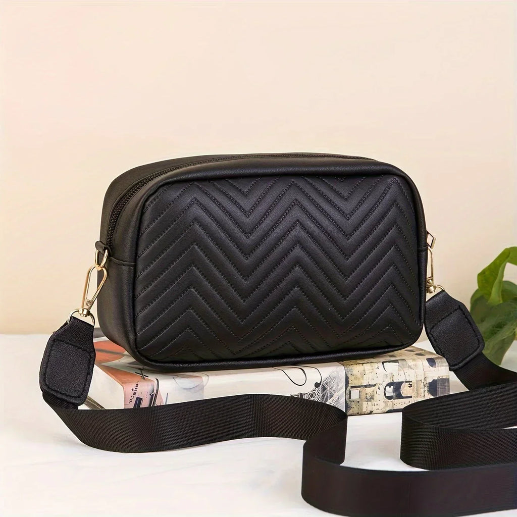 Padded Minimalist Crossbody Bag – Stylish PU with Phone Pocket