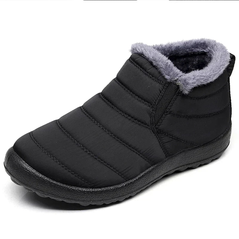 Men's Winter Boots – Waterproof Slip-On Ankle Boots with Warm Lining