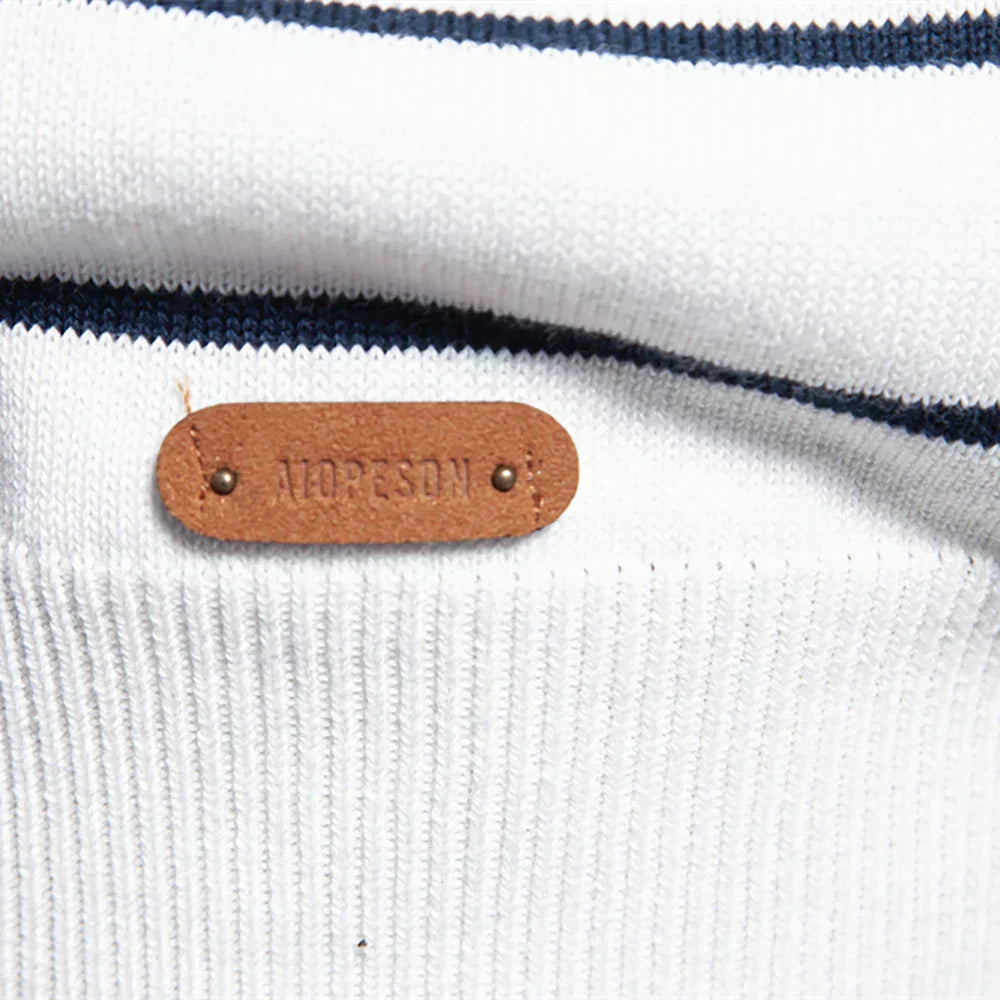 BOSSHARD | Men's Sweater with Stripe Pattern