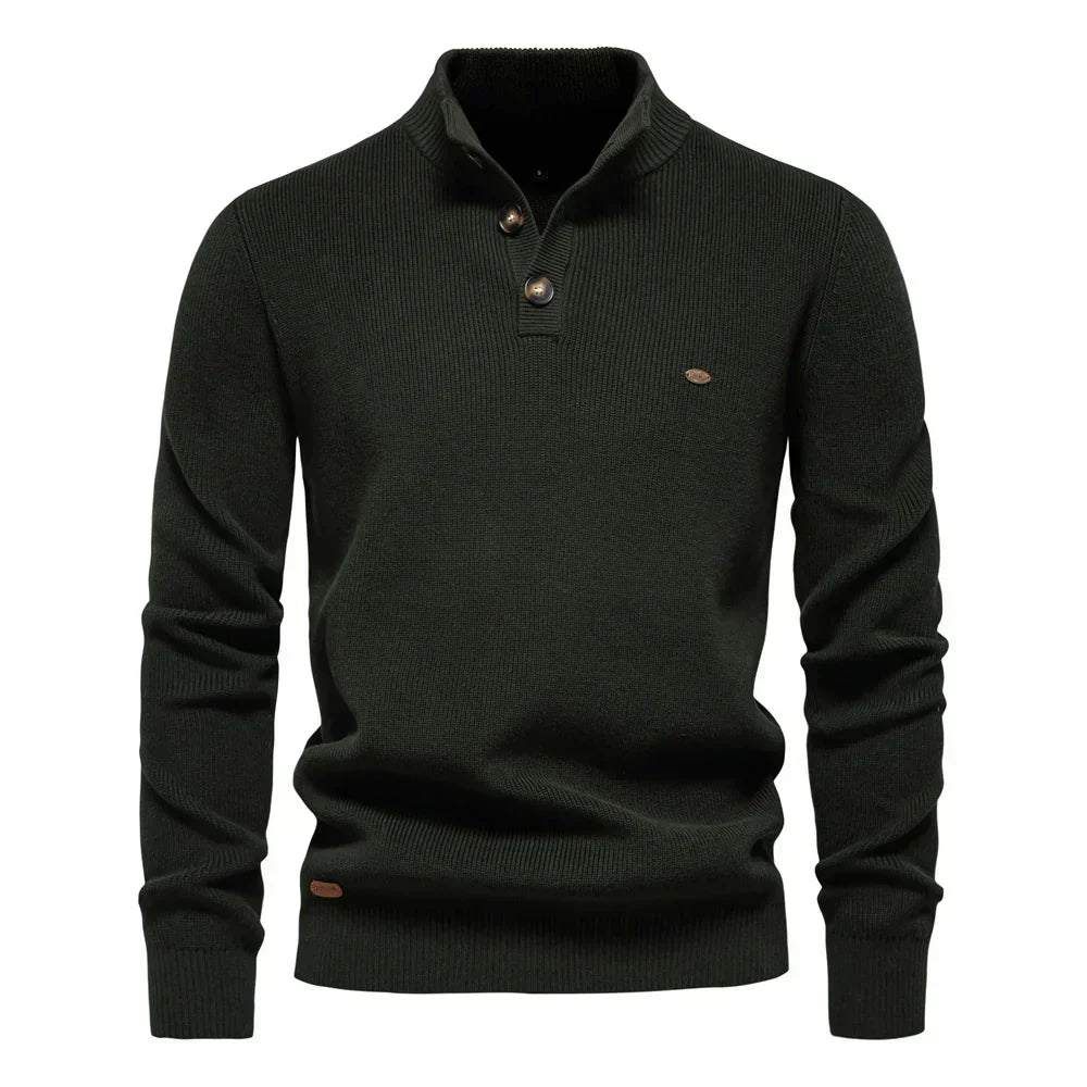 BOSSHARD | Men's Sweater with Button Design