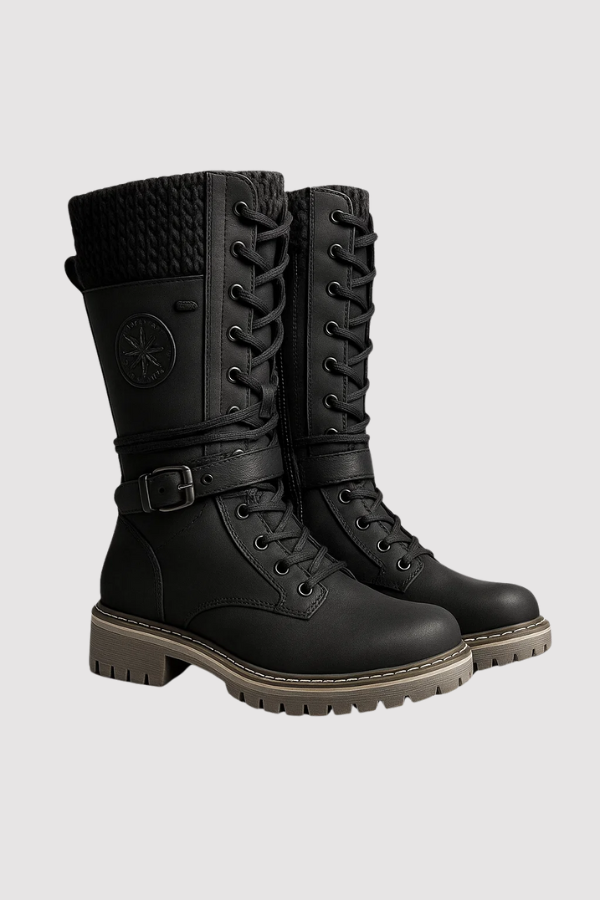 FrostLuxe - Waterproof Lace-Up Boots