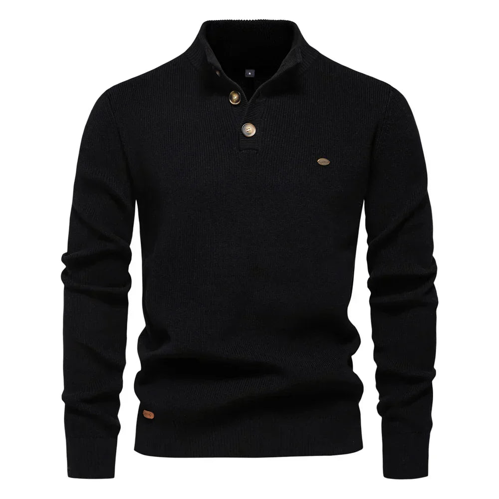 BOSSHARD | Men's Sweater with Button Design