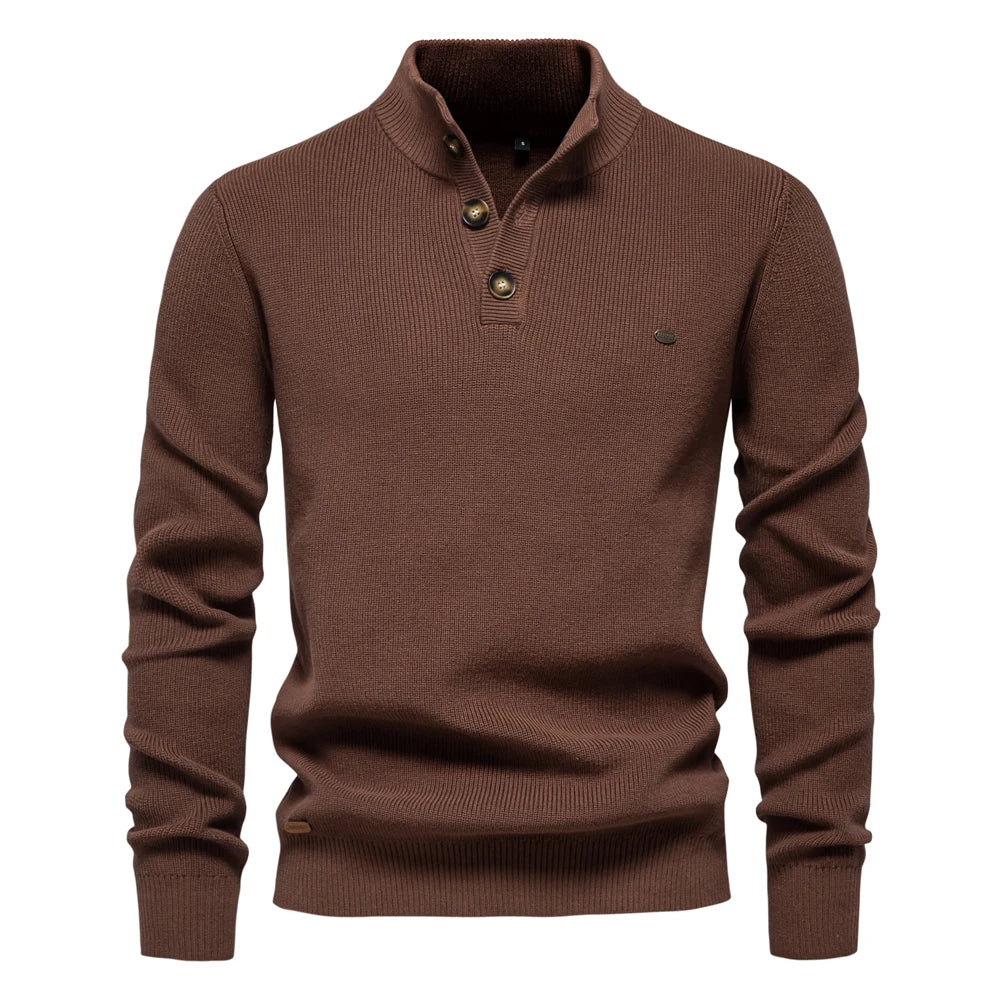 BOSSHARD | Men's Sweater with Button Design