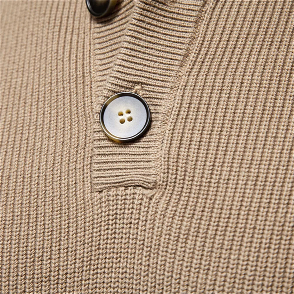 BOSSHARD | Men's Sweater with Button Design