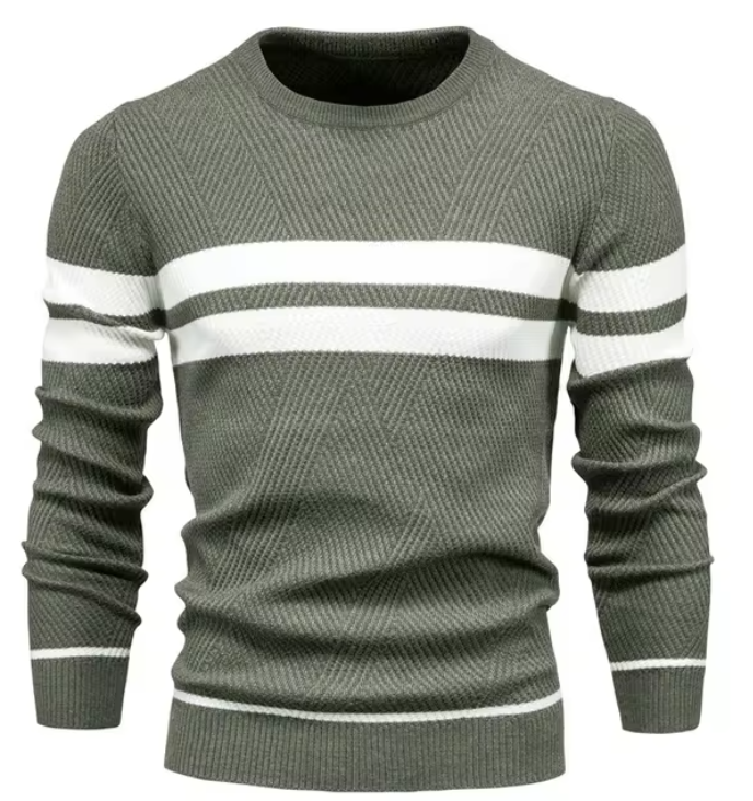BOSSHARD | Stylish Men's Sweater with Herringbone Pattern