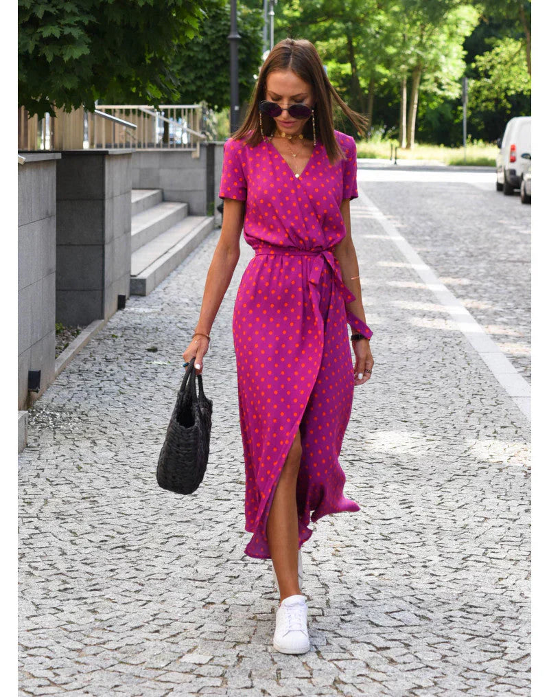 Eva™ - Stylish V-Neck Dress