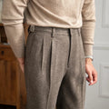 Classic High Waist Pants with British Charm